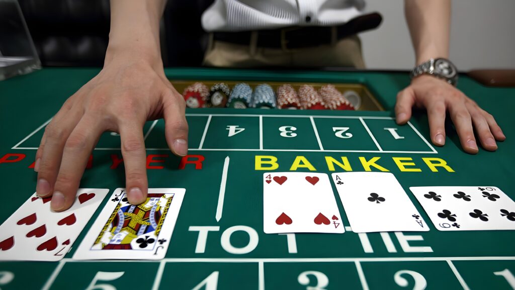 Live baccarat tables in casinos